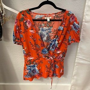 Francesca’s | Bright Floral Top | NWOT